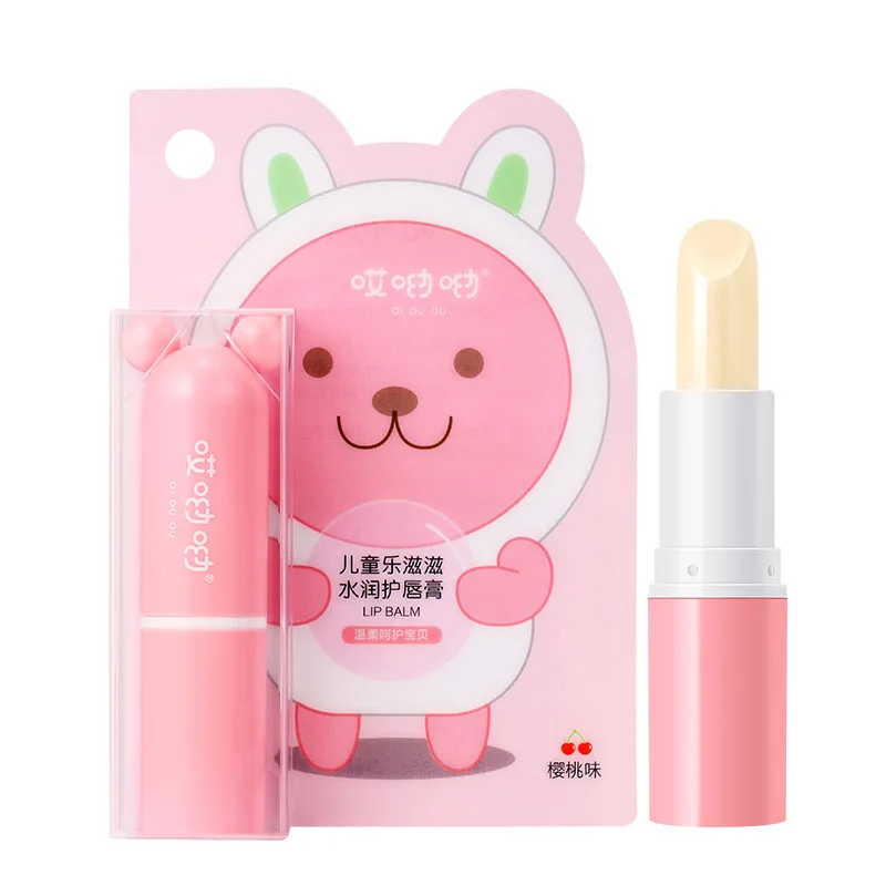 

High Quality Children's Lipstick Flesh Moisturizing Lip Lines For Lovely Baby Fruit Taste Lip Care Lip Cream for Baby