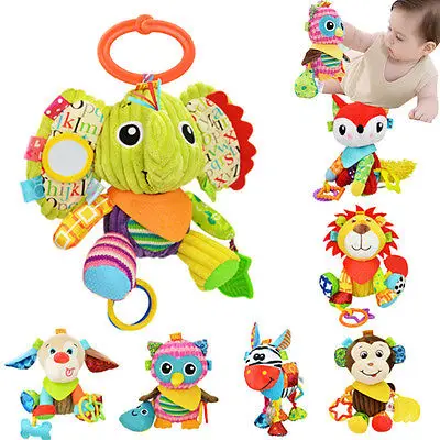 

2017 New Baby Stuffed Artificial Plush Toy Gift Simulation Animal Lion Elephant Monkey Fox Dog Owl Stuffed KIds Soft Baby Toy