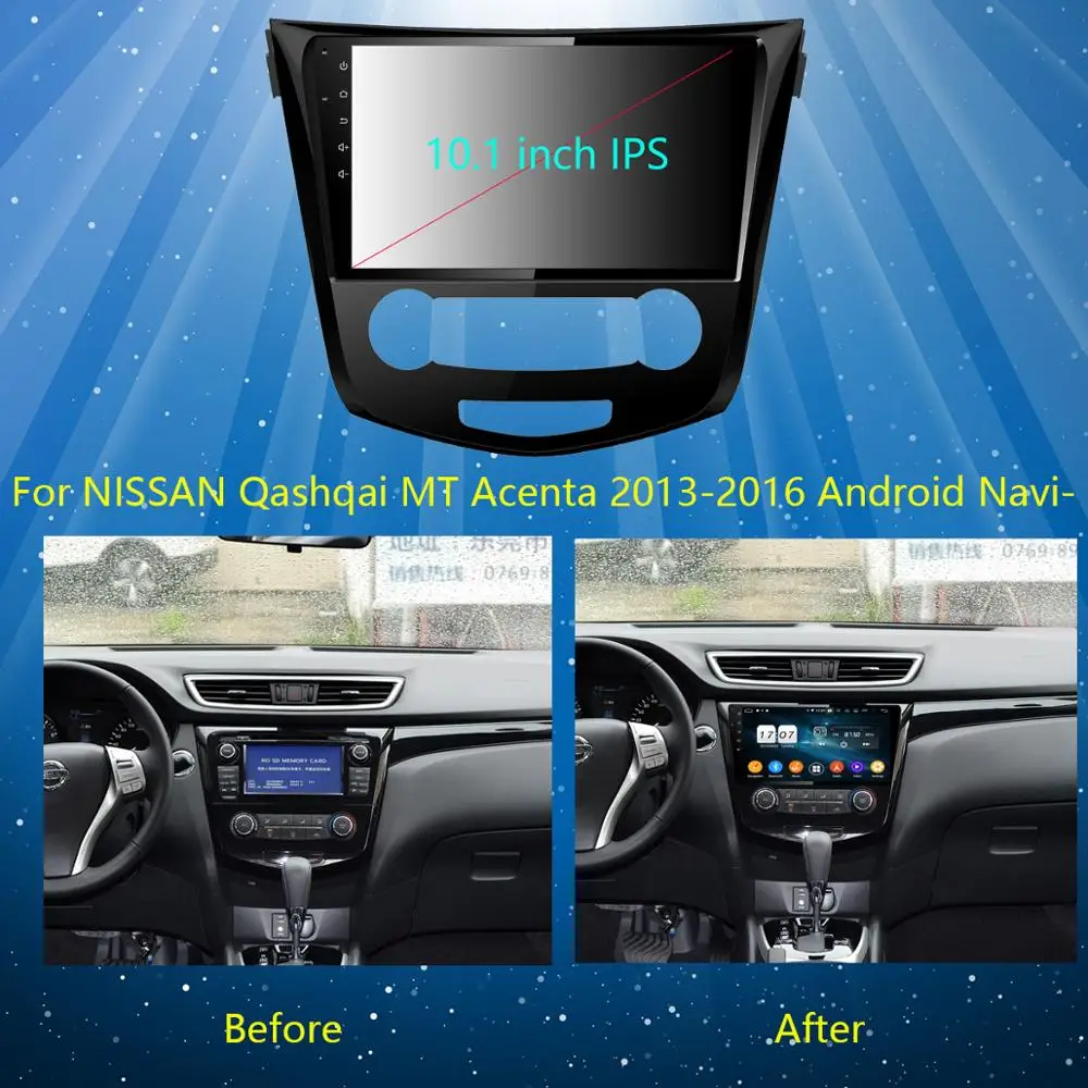 Sale 10.1" IPS 8Core 4GB+64GB Android 9.0 Car Multimedia Player For Nissan Qashqai 2015 2016 2017 GPS Radio DSP CarPlay Parrot BT 2