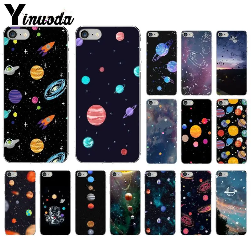 

Yinuoda Art cartoon space planet Smart Cover Soft Shell Phone Case for iPhone 6S 6plus 7 7plus 8 8Plus X Xs MAX 5 5S XR