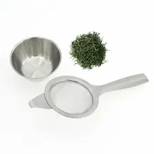 Высокое качество ситечко для чая кухонный инструмент длинная ручка Чайный фильтр подвесной мини из нержавеющей стали