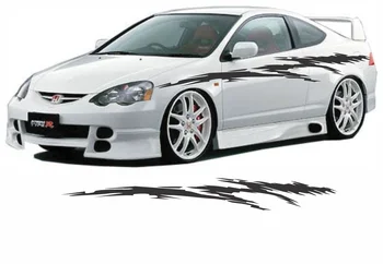 

For 2Pcs VINYL GRAPHICS DECAL STICKER CAR BOAT AUTO TRUCK 100" 5RIP-116 RIPPED Car styling