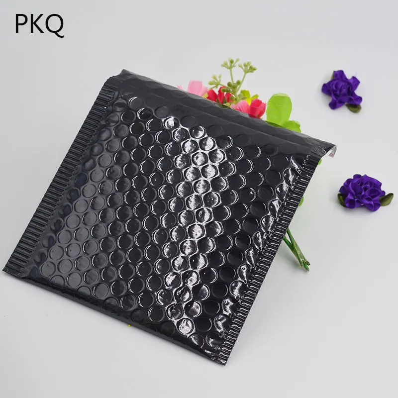 

120pcs Black Padded Envelopes Gift Bag Bubble Mailing Envelope Bag CD/CVD Packaging Shipping Bubble Mailers For Jewelry 15x13cm