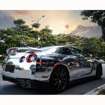 

Chrome Car Sticker Reflective Super Vinyl Film Sheet Bubble Decal Free Stain