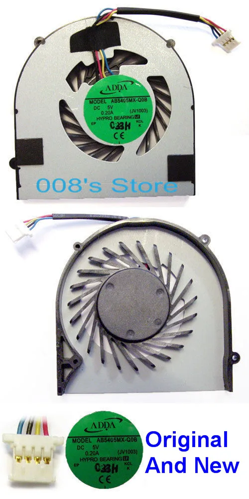 Кулер для ноутбука ACER ASPIRE ONE 721 753 1430 1430Z 1551 1830 1830Z 1830T 1830TZ MS2298 AB5405MX Q0B JV1003 0.20A|laptop cooler