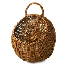 Wall Hanging Flower Plant Basket Wicker Rattan Basket Vase Container For Garden Outdoor Indoor Holder Home Decor Wall Hanging Flower Plant Basket Wicker Rattan Basket Vase Container For Garden Outdoor Indoor Holder Home Decor