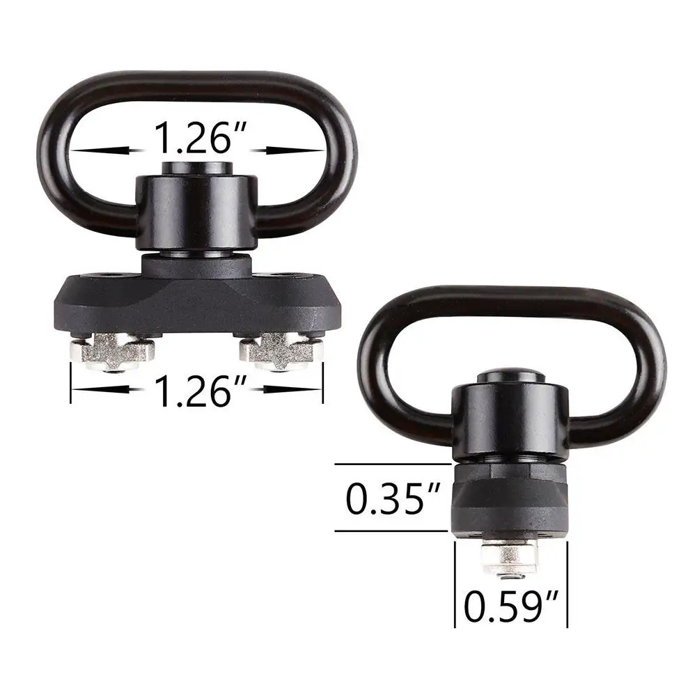 Стандартный QD Вертлюг адаптер рейку M-LOK ремень пряжка металлический ремешок петля QD ремень рейку сталь Sli стальная кнопка