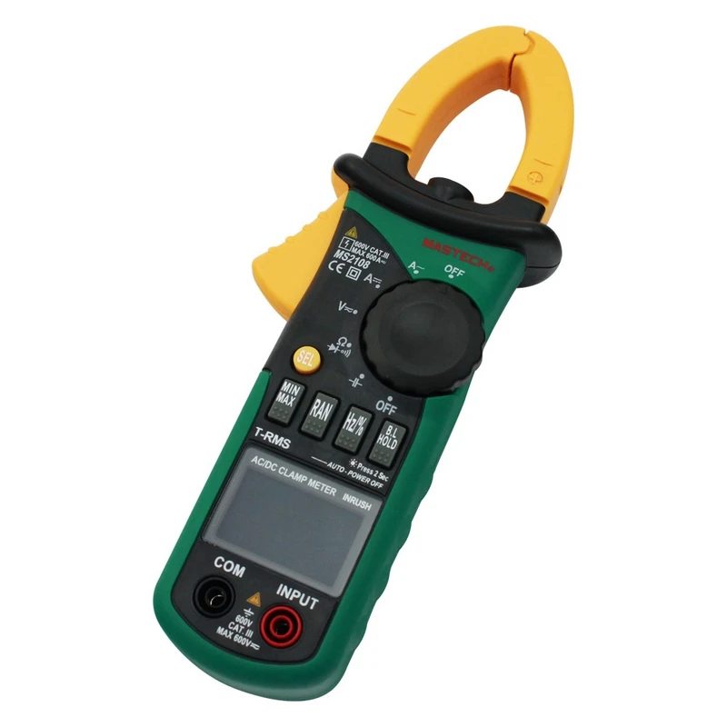 Digital Multimeter MS2108 Amper Clamp Meter Current Clamp Pincers AC/DC