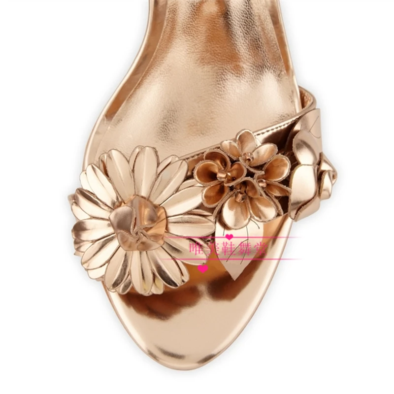 b Auténtico Diseñador Zapatos Chunky Sandalias Verano Mujeres Marca Pista Abierta Toe A Flor Mujer Cuero Tacones Hebilla Altos 2017 pxUO5qw