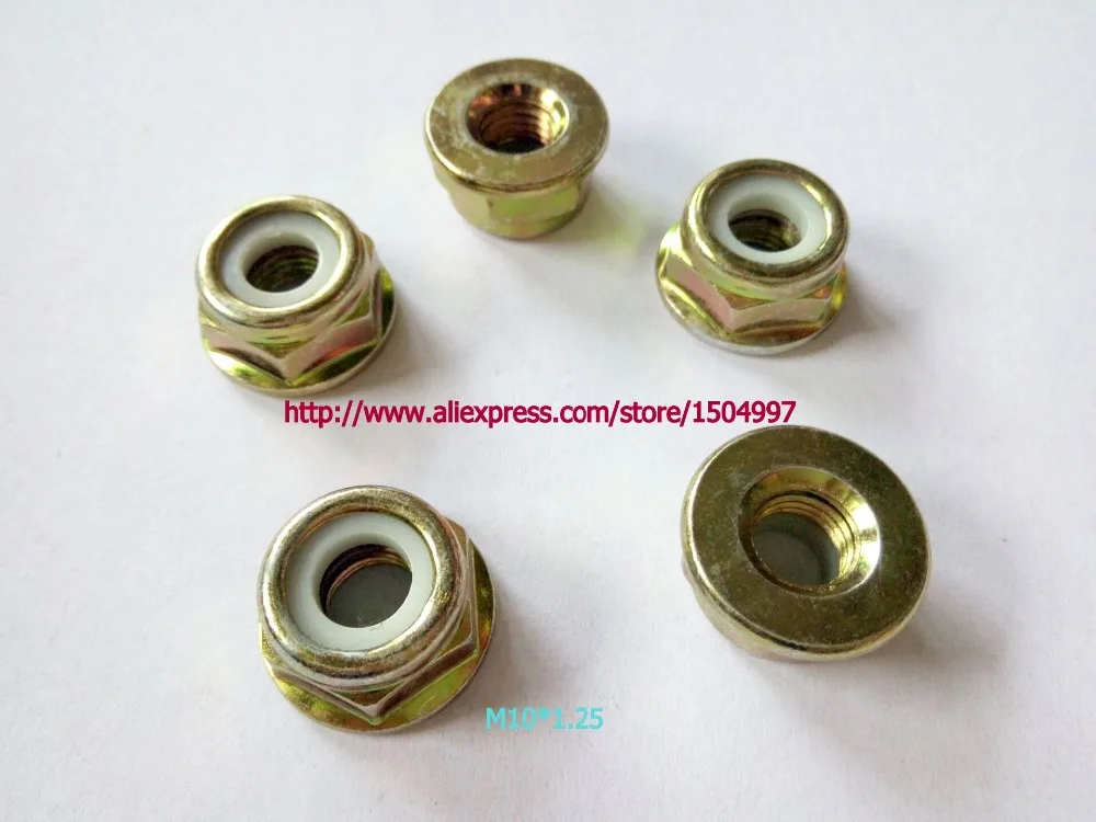 

5pcs 2016 NEW Brush Cutter Gear Head Case Nut M10*1.25 Left Hand 5PCS