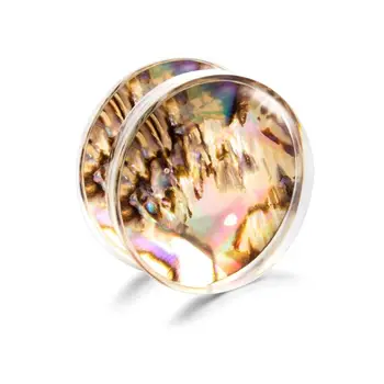 

Abalone Shell Ear Expansion Fashion Women Popular Earring Jewelry 8mm 10mm 12mm 14mm 16mm 18mm 20mm