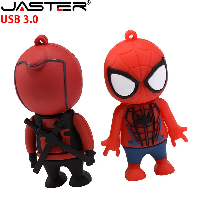 JASTER USB 3,0 мультфильм Marvel Человек-паук серия высокоскоростной креативный u-диск 64 ГБ 32 ГБ 16 ГБ 8 ГБ 4 ГБ USB 3,0 Поддержка видео свадьба
