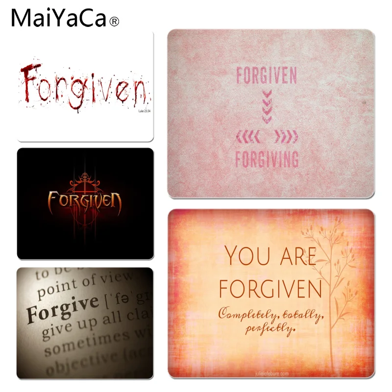 MaiYaCa Simple Design Forgiven Customized laptop Gaming mouse pad Size for 180x220x2mm and 250x290x2mm Small Mousepad