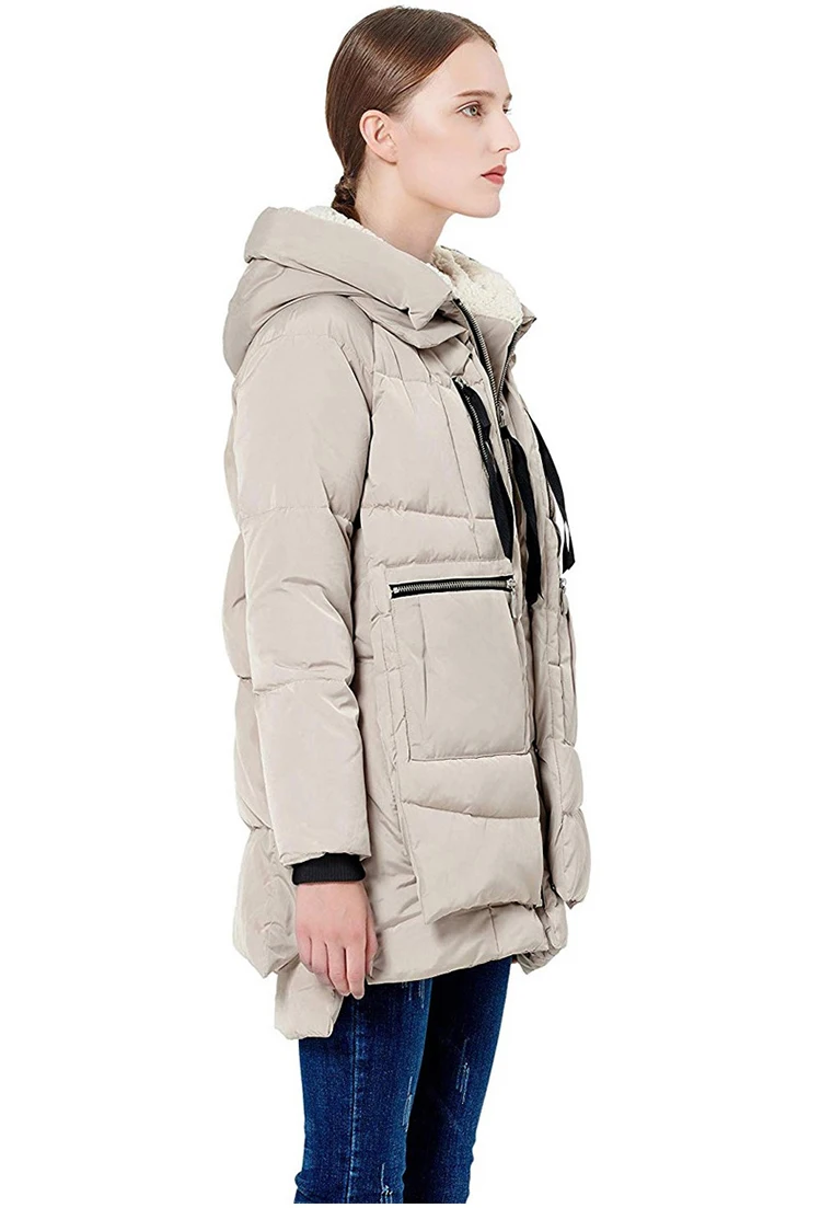 Для женщин зимняя куртка пуховик натуральный меховой воротник Парка на пуху верхняя одежда толстая теплая зимняя одежда Мода утка вниз куртка