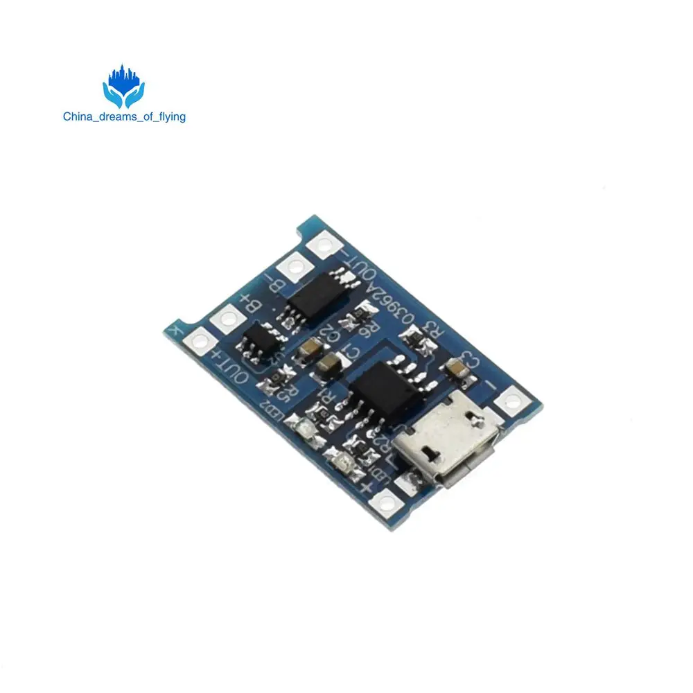 TZT 5V 1A Micro USB 18650 литиевая батарея зарядная плата модуль зарядного устройства+ защита двойные функции TP4056