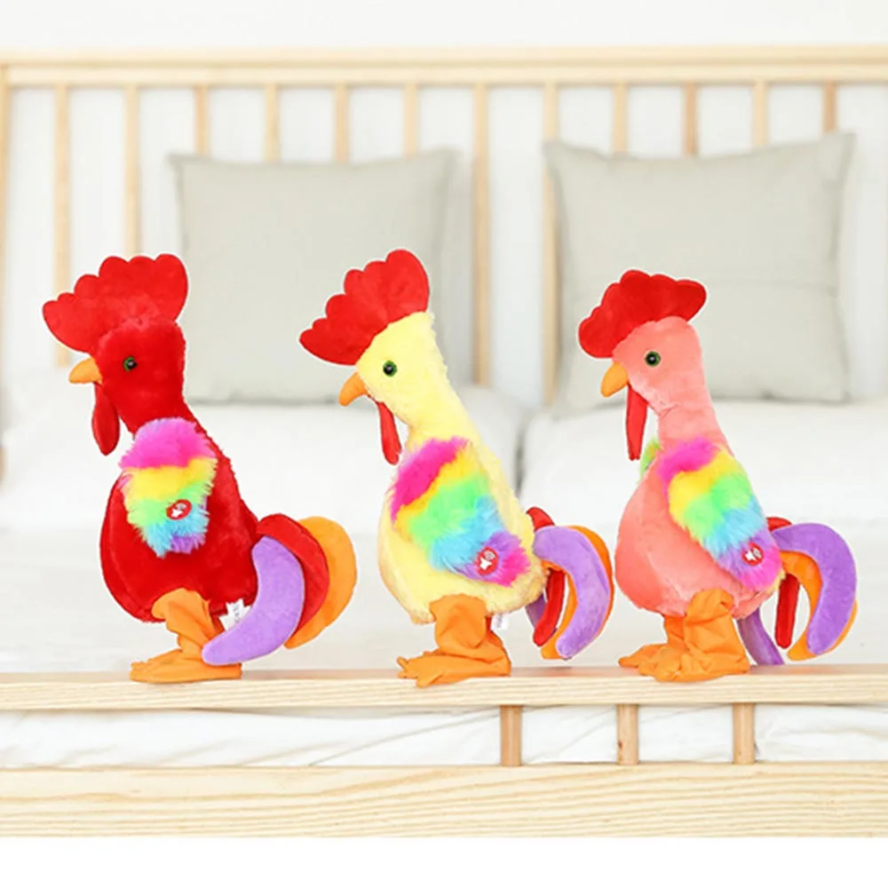 Электрический смешно плюшевая игрушка «Цыпленок» петь Танцы интерактивные чучело плюшевая игрушка «Цыпленок» s подарки на день рождения