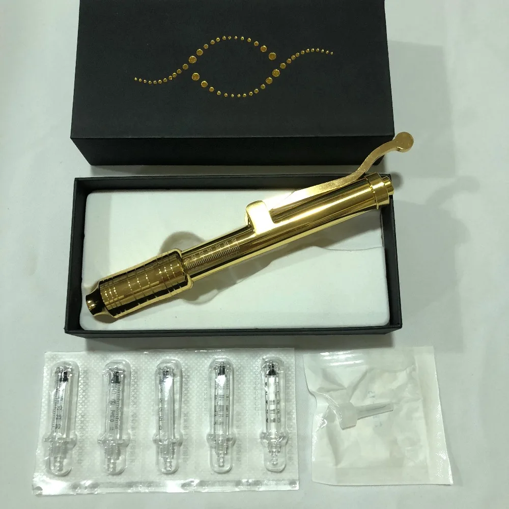 

1 set Adjustable High Pressure Hyaluronic Acid Pen For Anti Wrinkle Lifting Lip Hyaluron Gun Atomizer Hyaluronic Injection Pen