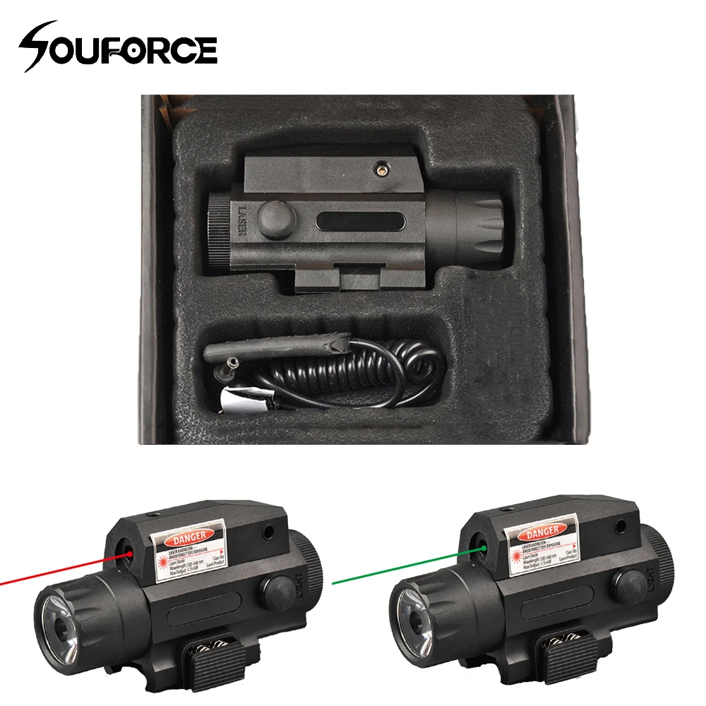 

Red/Green Laser Sight LED Strong Flashlight in Black Push Button Switch Tail for Tactical Outdoor Military Hunting Accessories