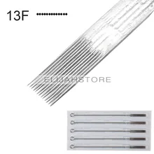 Chuse Beauty продукты 10 шт. кисть для теней игла для тату-машинки 13F одноразовые стерильные для татуировки иглы подводка для глаз Taty