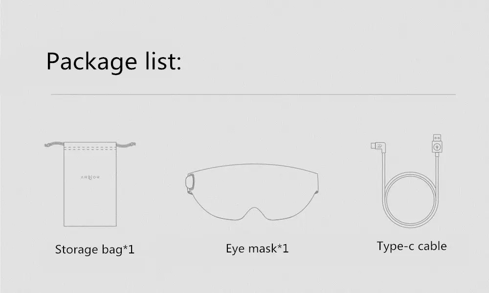 Xiaomi Mijia Ardor маска для глаз 3D стереоскопический горячий компресс Eyemask объемный нагрев снимает усталость usb type-C Питание для отдыха