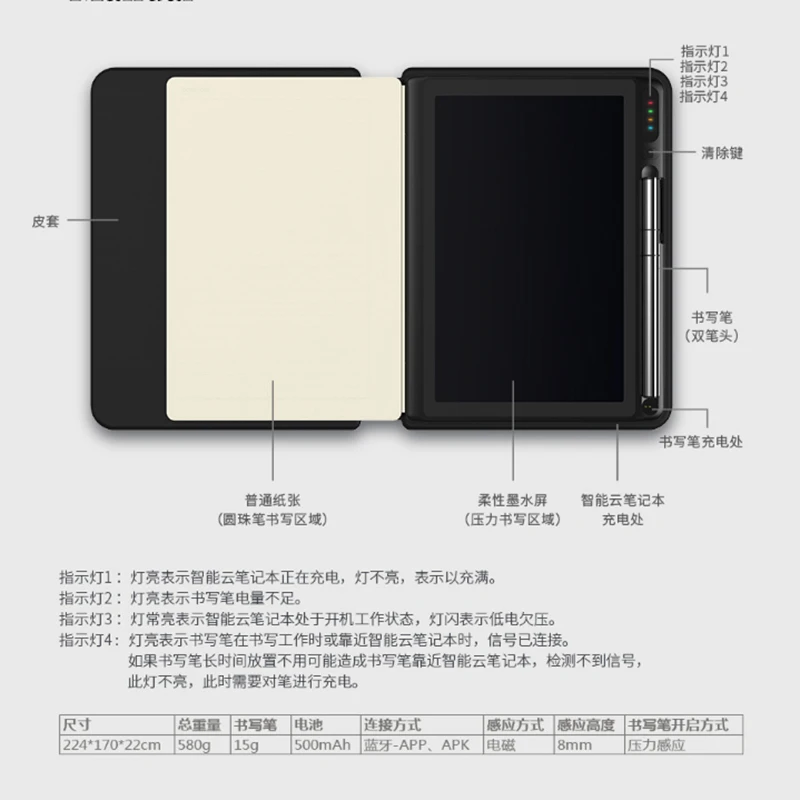 

Smart LCD Writing Tablet Electronic Notepad Drawing Graphics Tablet Board with Store and Memory function