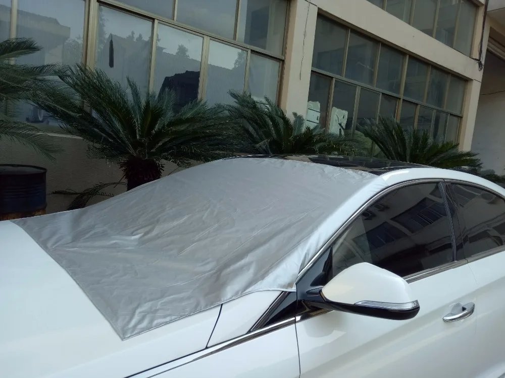 CHIZIYO, универсальный, 210X120 см, полиэстер, автомобильный, снежный чехол, магнит, покрытие на лобовое стекло, защита от солнца, ледяной мороз, защита на переднее лобовое стекло