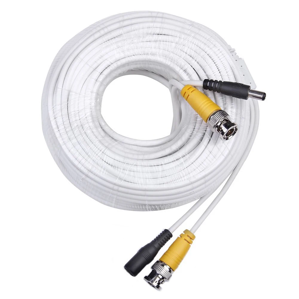 

2 Packs 100 Feet Pre-made Siamese BNC Video and Power Cable Ready To Go for Security Camera CCTV Systems
