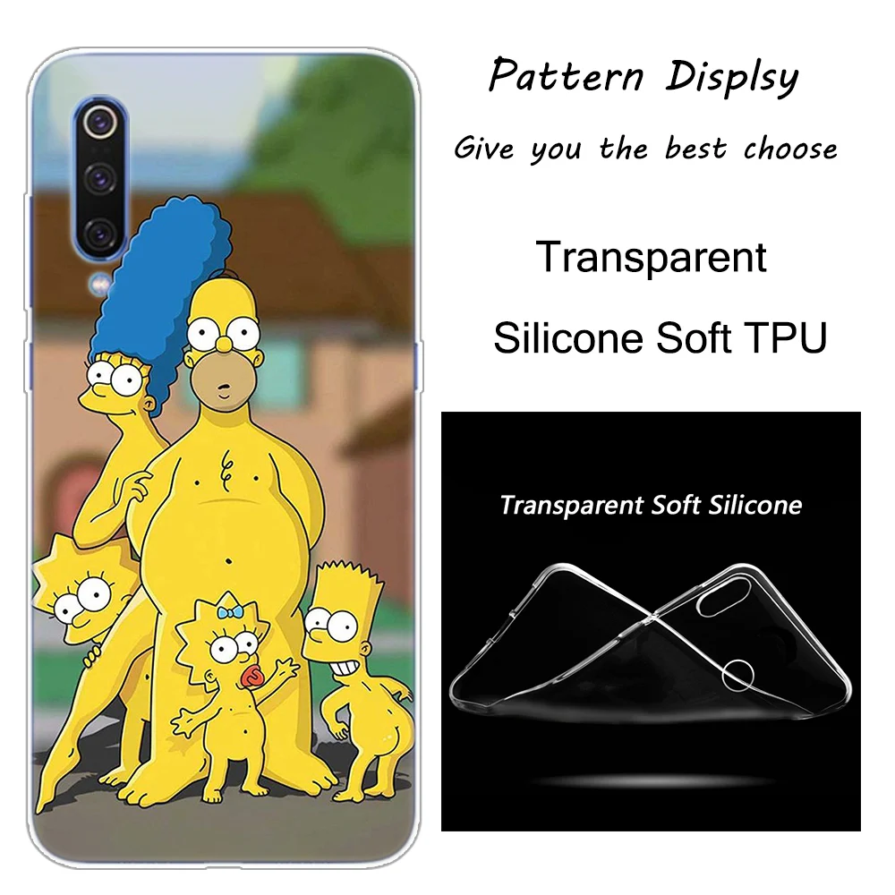 Горячая Гомер Симпсон силиконовый чехол для Xiaomi Pocophone F1 9T 9 9SE 8 A2 Lite A1 A2 Mix3 Redmi K20 7A Note 4 4X5 6 7 Pro S2 крышка - Цвет: 002