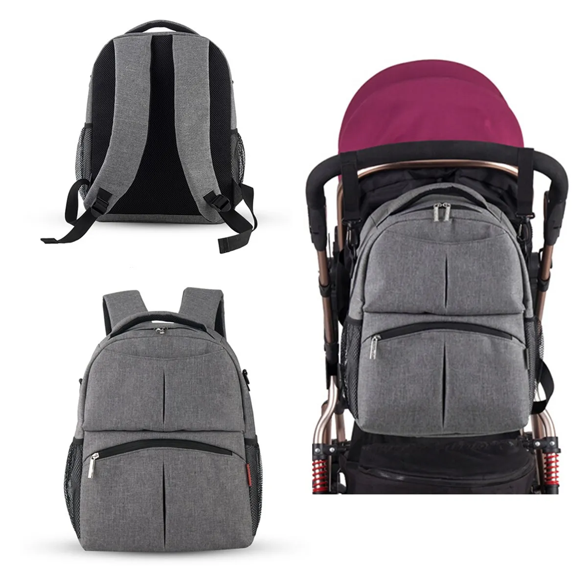 

Baby Diaper Backpack Mummy Bag Nappy Changing Bag Mummy Backpack Insulation Bag Outdoor Travel Baby Care Supplies Multipurpose