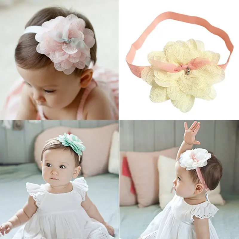 

1 pcs Kids Girl Baby Toddler Lace Flower Headband Hair Band Accessories Headwear