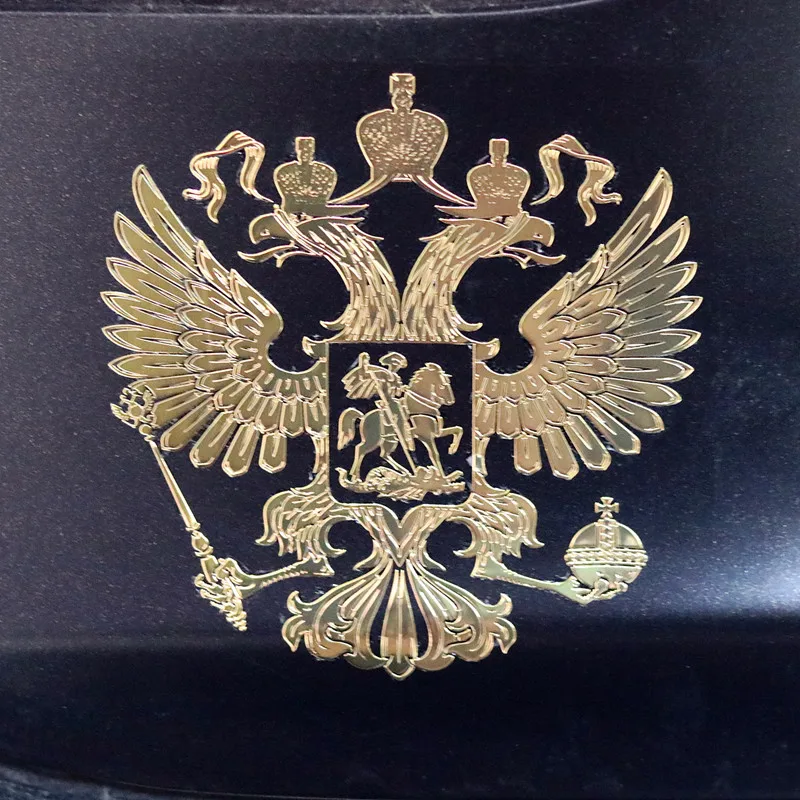 Герб России никелевая Автомобильная наклейка для Audi A6 C5 BMW F10 Toyota Corolla Citroen C4 C3 Nissan