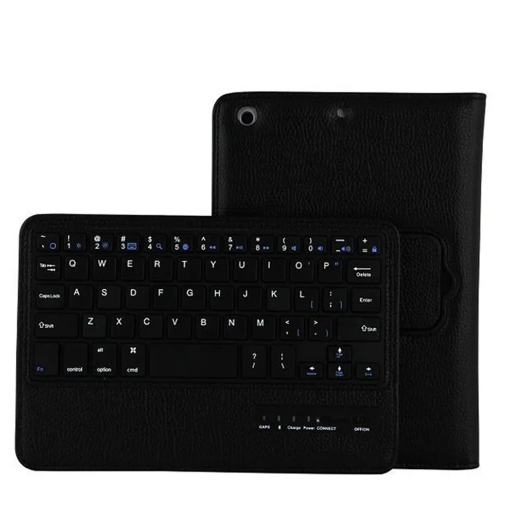 Ouhaobin планшетная клавиатура для Ipad Mini1/2/3 7,9 дюймов в виде ракушки Стенд чехол Беспроводной Bluetooth клавиатура с кожаным чехлом и Bluetooth 405#2