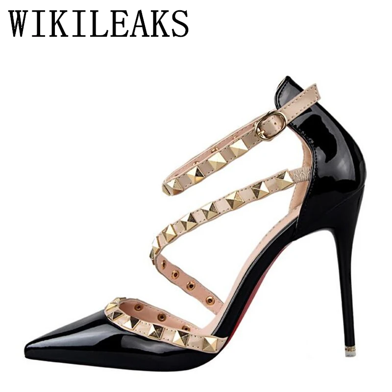 

red fetish high heels women designer shoes 2019 patent leather ladies wedding shoes bridal stiletto shoes sexy pumps woman shoes
