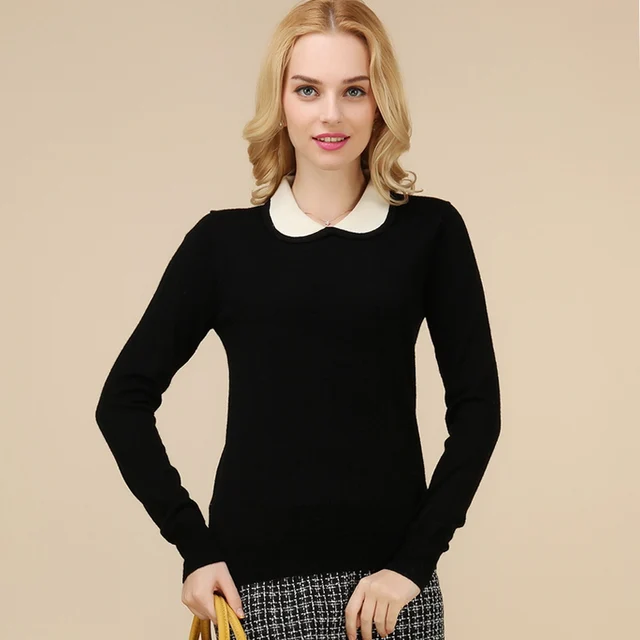 Worsted Australian 2015 Women's Peter Pan Collar 100 Merino Wool