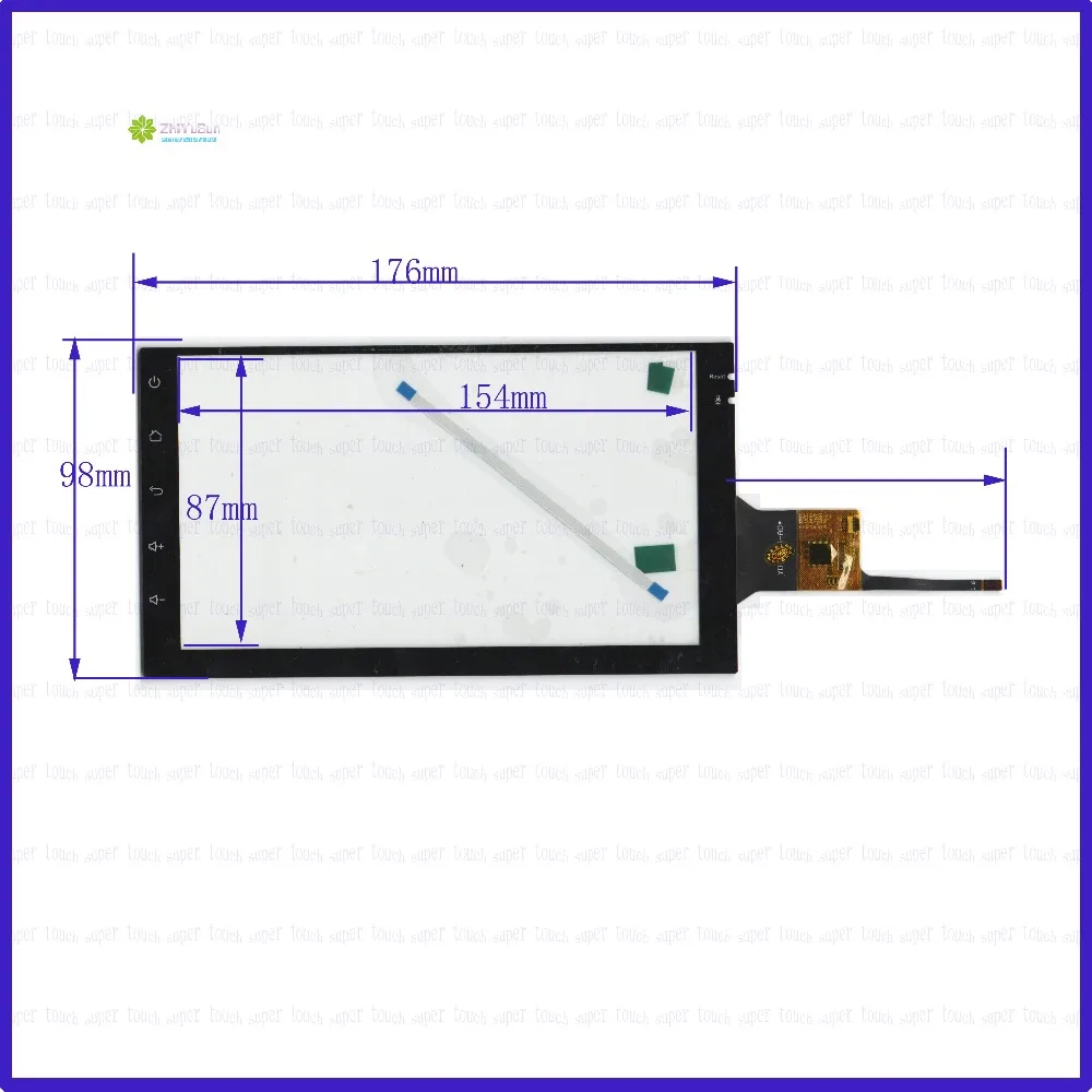 

ZhiYuSun 2PCS/Lot Freeshipping YDT-1366AO 7inch Capacitive screen For GPS CAR 176mm*98mm Touchsensor glass YDT-1366 A0