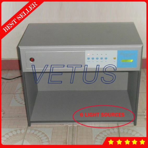 Color matching light box with D65 TL84 UV F CWF U30 6 light sourcesin Level Measuring