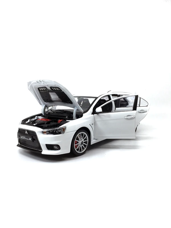 Paudi модель 1/18 1:18 Масштаб Mitsubishi Lancer EVO X белая литая модель двери автомобиля открытый левый руль