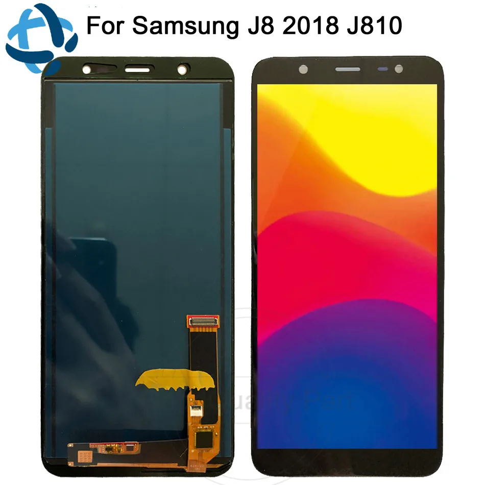 Скидка Для samsung Galaxy J8 2018 J810 ЖК экран + сенсорный экран Pancel SM J810 J810M замена экрана Регулировка яркости