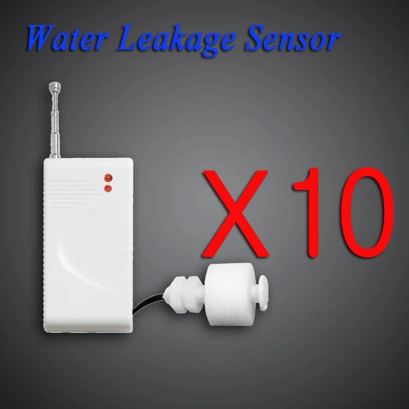 Free Shipping!DIY 433mhz 10 PCS wireless water leak detector&water leak sensor for my own GSM