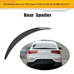 Задний спойлер козырек окна из углеродного волокна для Mercedes Benz GLC SUV GLC250 GLC300 GLC43 AMG 4 двери 2016 2017