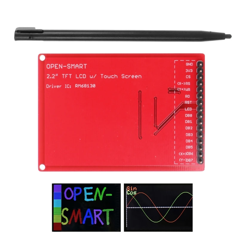 2," TFT lcd сенсорный экран коммутационная плата Модуль ж/стилус для Arduino