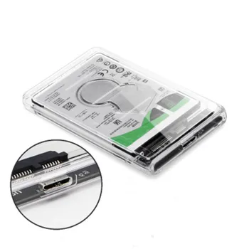 

Transparent 2.5-inch HDD box for Samsung Seagate SSD SATA 3.0 Adapter High Speed Box HDD Enclosure