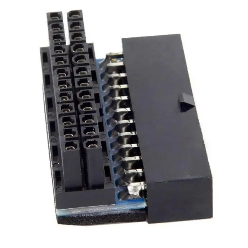 ATX 24Pin Женский до 24pin мужской 90 градусов адаптер питания материнская плата 24 Pin разъем для настольных ПК кабель питания