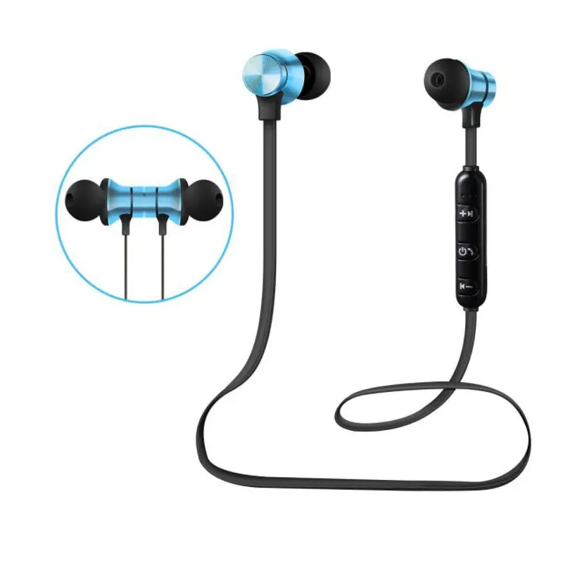 

Magnetic Wireless Bluetooth Earphone Stereo Sports Waterproof Earbuds Wirelessr Headset with microphone headphoneFor IPhone 7 Sa