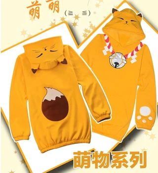 

anime Japanese Gugure!Kokkurisann Inugami KOHINA Emoticon Otaku Gugure! Kokkuri-san fox hoodie ears jacket