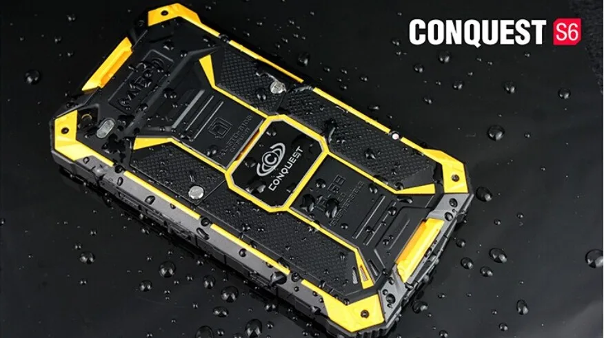 Conquest S6 обновленная версия Прочный Android водонепроницаемый телефон 6000 мАч MTK6735 четырехъядерный " 3 Гб ram 32 ГБ rom CAT 4G LTE FDD