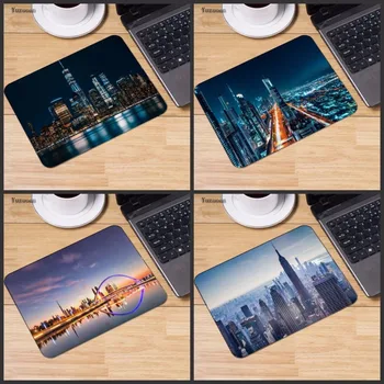 

Yuzuoan Anti-Slip PC Beautiful Cities Night Sky Rubber Gaming Mouse Pad Mat Me Pad for Optal No Overlock Edge LOL Mouse Pad