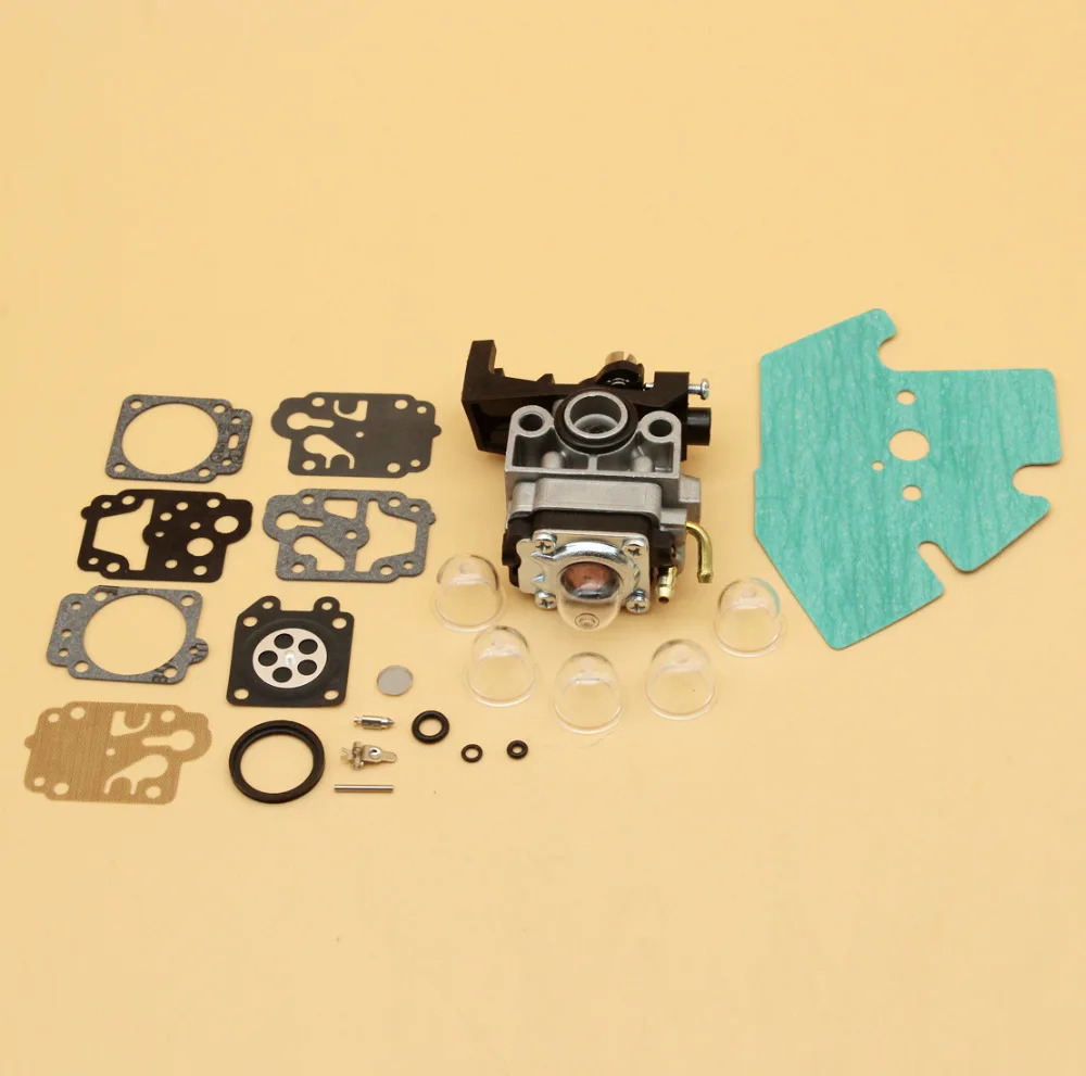 Carburetor Gasket Primer Bulb Diaphragm Repair Rebuild Kit Fit Honda