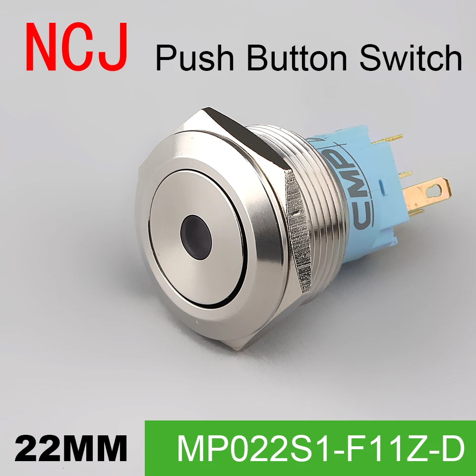 

NCJ 22mm Metal Push Button Switch IP67 Maintained Alternate & Momentary push button switch with LED lamp 5A