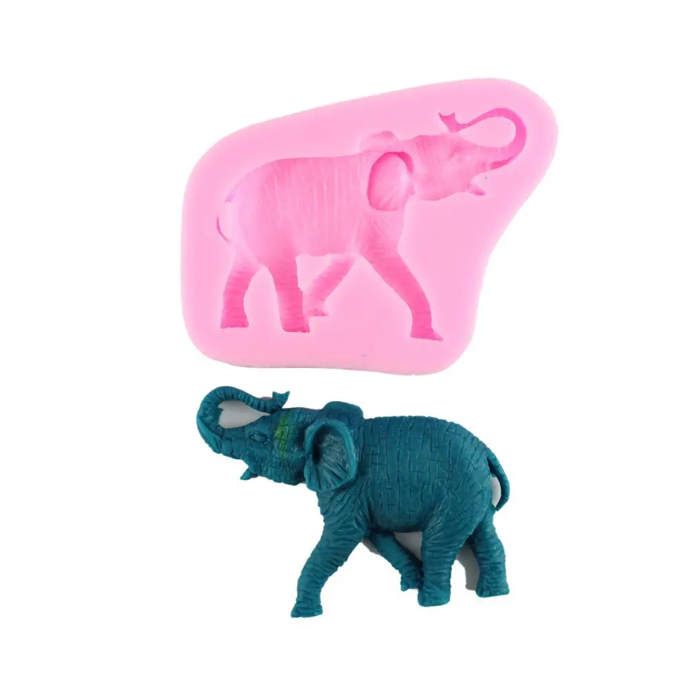 1pc elephant animal shape Cartoon shape Silicone Mold Chocolate Candy Silicone Cake Mold 3D